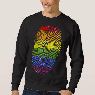 Sweatshirt Drapeau Lgbt Empreinte Fière Fierté Lgbt