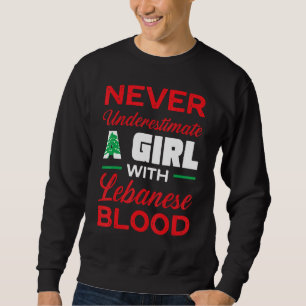 Sweatshirt Drapeau Liban Beyrouth Lobnan Femme libanaise Leb