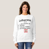 Sweatshirt Drapeau libanais des Rois Libanaises Patrimoine Li (Devant entier)