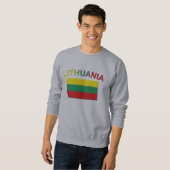 Sweatshirt Drapeau lithuanien 4 (Devant entier)