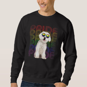 Sweatshirt Drapeau Maltais Lgbt-Q Gay pride Lesbian Chien Lgb