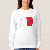 Sweatshirt Drapeau Malte (Devant)