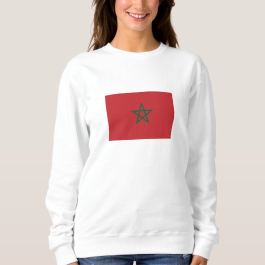 Sweatshirt Drapeau Maroc (Devant)