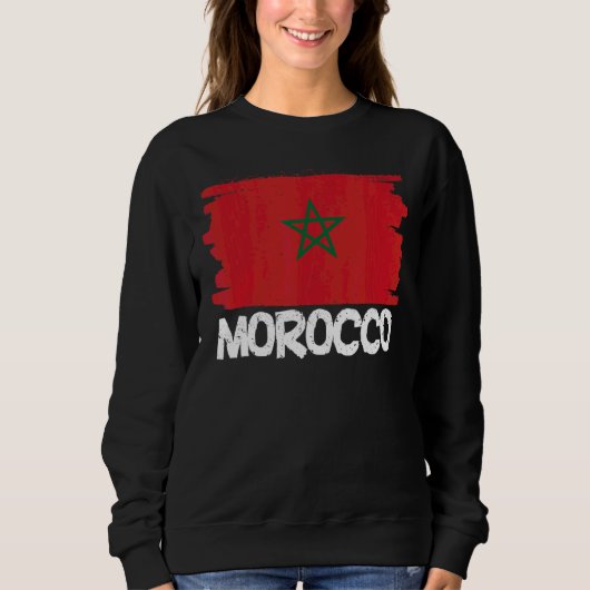 Sweatshirt Drapeau Maroc (Devant)