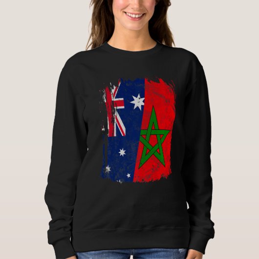 Sweatshirt Drapeau Maroc Australie (Devant)