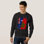 Sweatshirt Drapeau Maroc Australie (Devant entier)