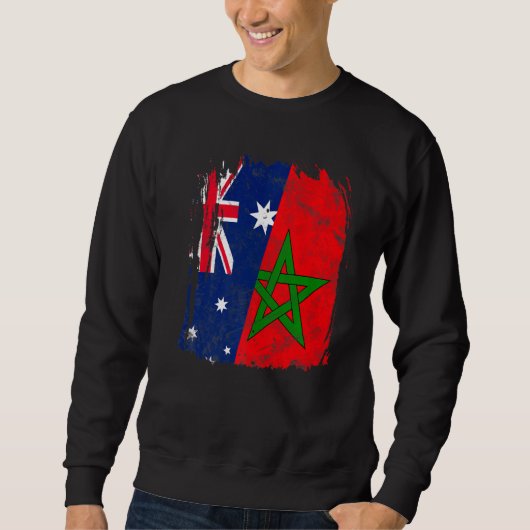 Sweatshirt Drapeau Maroc Australie (Devant)