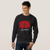 Sweatshirt Drapeau Marocain Maroc 1 (Devant entier)