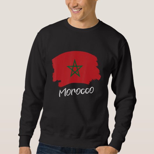 Sweatshirt Drapeau Marocain Maroc 1 (Devant)