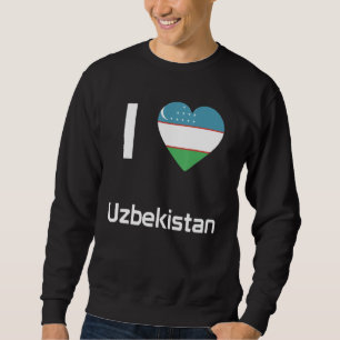 Sweatshirt Drapeau national de l'Ouzbékistan souvenir pour le