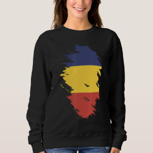 Sweatshirt Drapeau national de Roumanie souvenir pour hommes