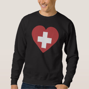 Sweatshirt Drapeau national de Suisse souvenir pour hommes