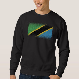 Sweatshirt Drapeau national de Tanzanie souvenir pour les fem