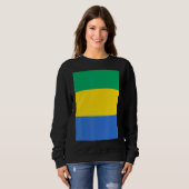Sweatshirt Drapeau national du Gabon (Devant entier)
