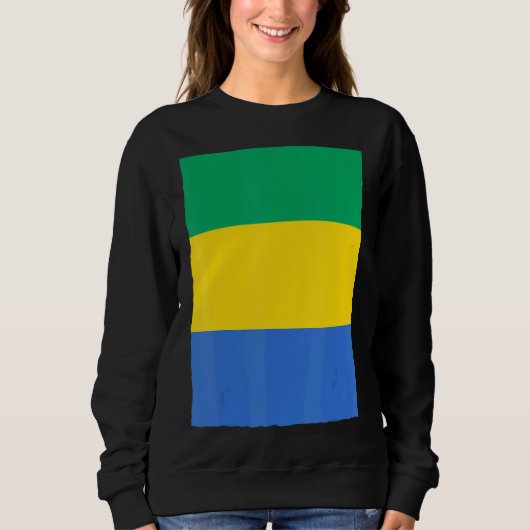 Sweatshirt Drapeau national du Gabon (Devant)