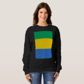 Sweatshirt Drapeau national du Gabon (Devant entier)