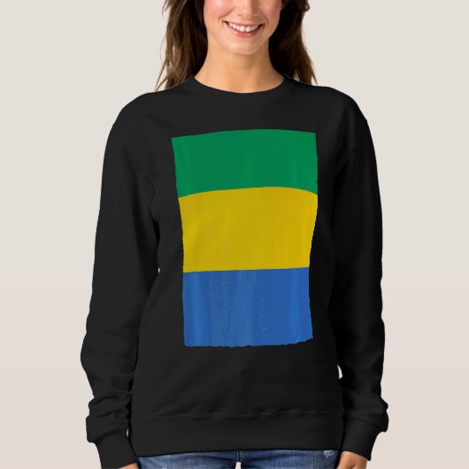 Sweatshirt Drapeau national du Gabon (Devant)