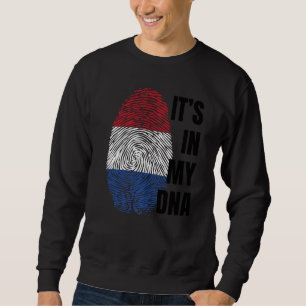 Sweatshirt Drapeau néerlandais Dna Empreinte Hollande Oranje
