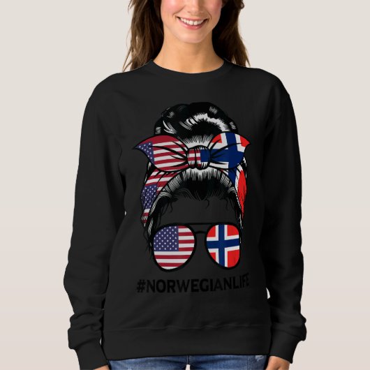 Sweatshirt Drapeau norvégien (Devant)