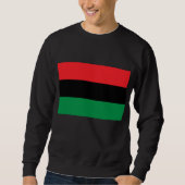 Sweatshirt Drapeau panafricain, histoire des Noirs afro-améri (Devant)