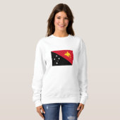 Sweatshirt Drapeau Papouasie-Nouvelle-Guinée (Devant entier)