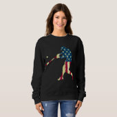 Sweatshirt Drapeau Patriotique Américain Baseball (Devant entier)