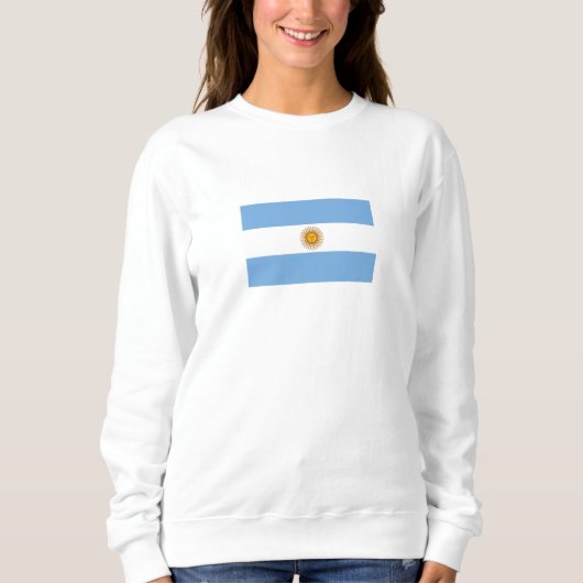 Sweatshirt Drapeau patriotique argentin (Devant)