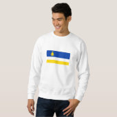 Sweatshirt Drapeau patriotique de Bouriatie (Devant entier)