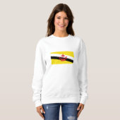 Sweatshirt Drapeau patriotique de Brunei (Devant entier)