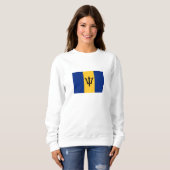 Sweatshirt Drapeau patriotique de la Barbade (Devant entier)