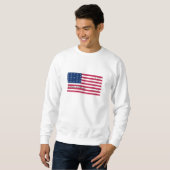 Sweatshirt Drapeau patriotique de l'atoll de Bikini (Devant entier)