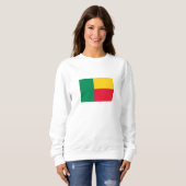 Sweatshirt Drapeau patriotique du Bénin (Devant entier)