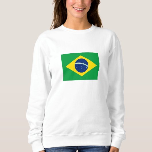 Sweatshirt Drapeau patriotique du Brésil (Devant)