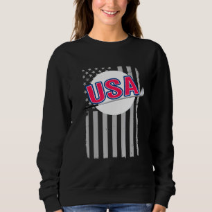 Sweatshirt Drapeau Patriotique Usa Golf American Golf Summer 