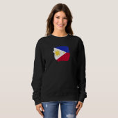 Sweatshirt Drapeau philippin Vintage des Philippines (Devant entier)