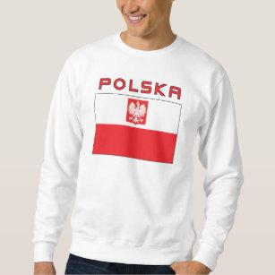 Sweatshirt Drapeau polonais de faucon avec Polska