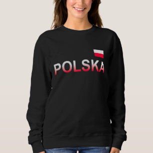 Sweatshirt Drapeau polonais de soccer Jersey Polska