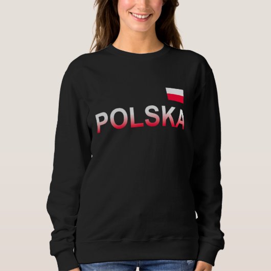 Sweatshirt Drapeau polonais de soccer Jersey Polska (Devant)