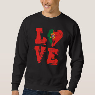 Sweatshirt Drapeau Portugal Amour Fier Portugais