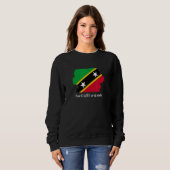 Sweatshirt Drapeau Saint-Christophe-et-Niévès (Devant entier)