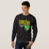 Sweatshirt Drapeau Sandzak Power Sandzak (Devant entier)