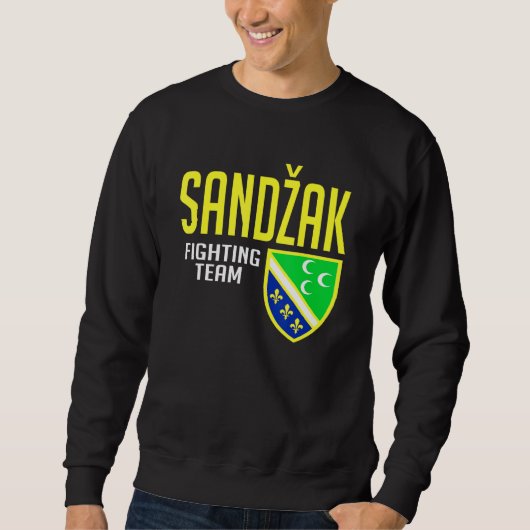 Sweatshirt Drapeau Sandzak Power Sandzak (Devant)