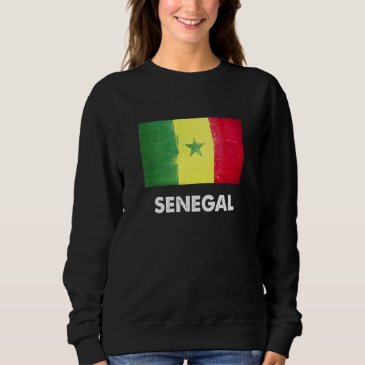 Sweatshirt Drapeau sénégalais Sénégal (Devant)