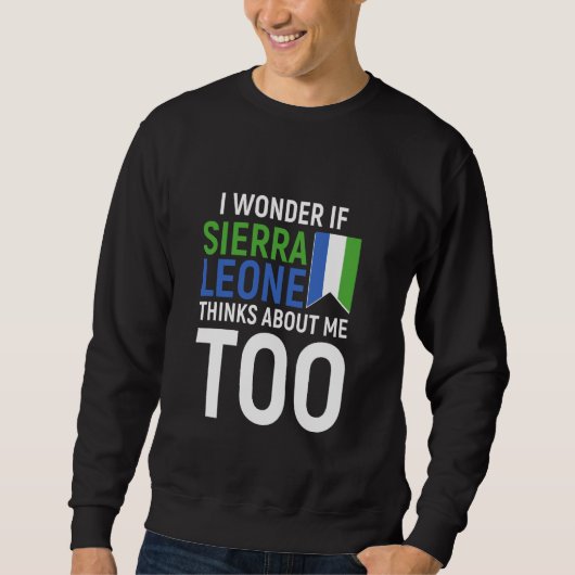 Sweatshirt Drapeau Sierra Leone (Devant)