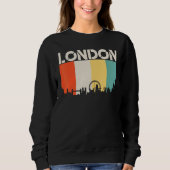 Sweatshirt Drapeau Skyline de Londres Drapeau États-Unis (Devant)