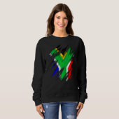 Sweatshirt Drapeau Sud-Africain Za Zaf (Devant entier)