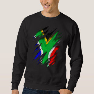 Sweatshirt Drapeau Sud-Africain Za Zaf