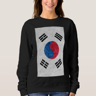 Sweatshirt Drapeau Sud-Coréen Pour Coréens Drapeau Vintage Du
