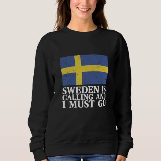 Sweatshirt Drapeau Suède (Devant)