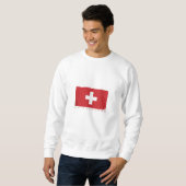 Sweatshirt Drapeau Suisse (Devant entier)